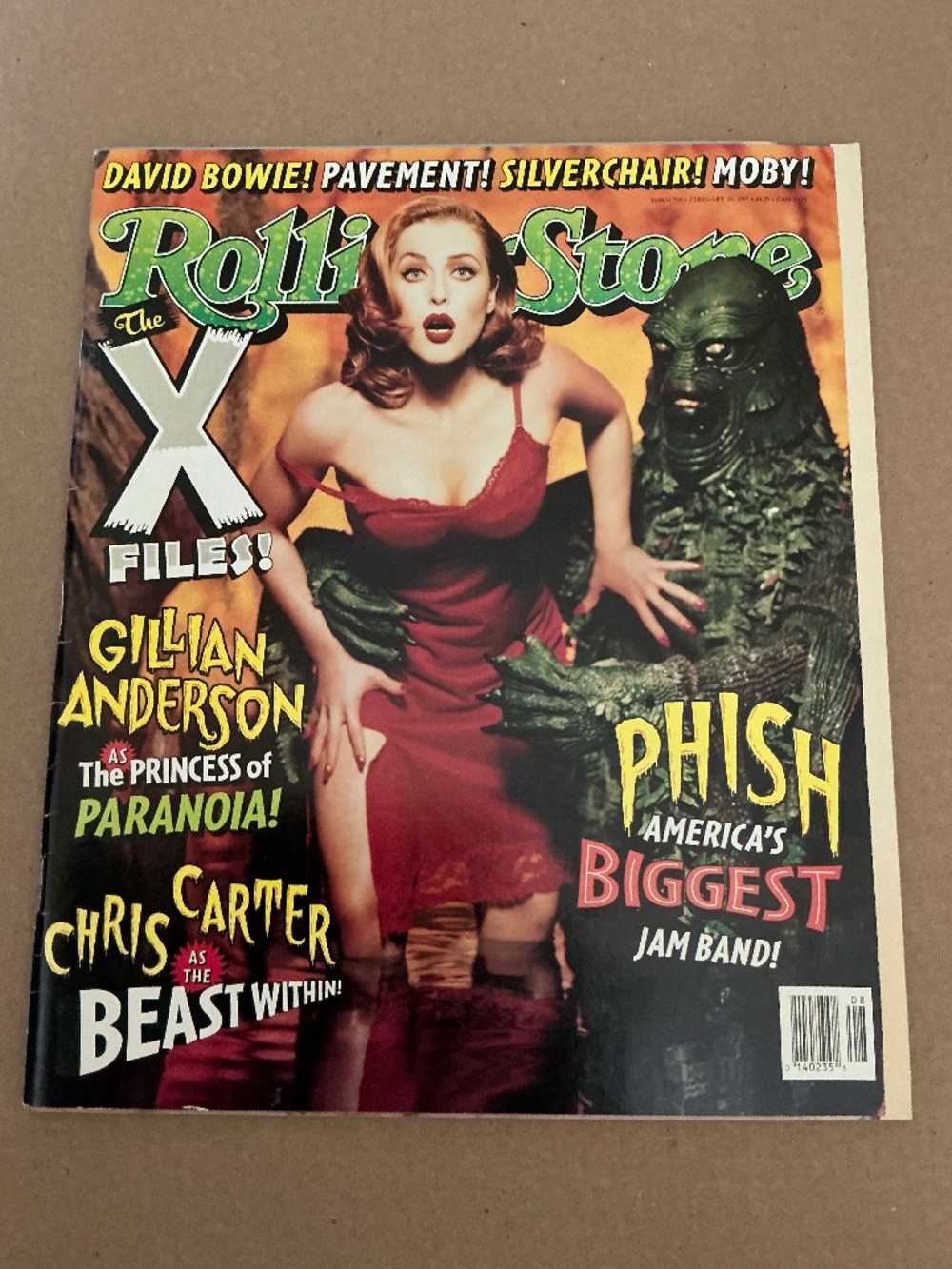 Rolling Stone Magazine #754 Feb 20 1997 Gillian Anderson X-Files Phish Bowie
